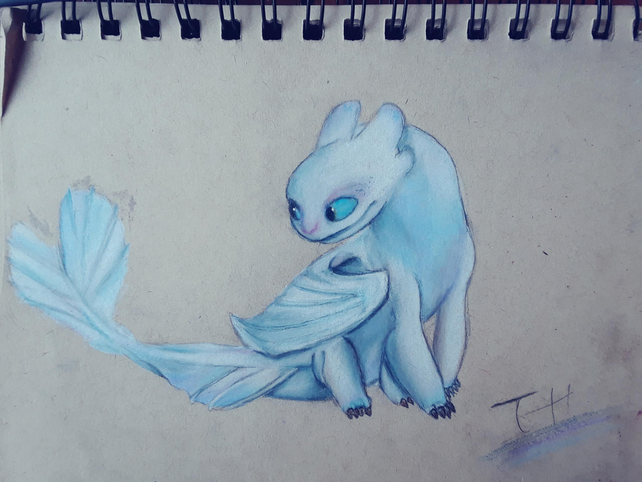 light fury drawing completed! (update on me) by Silentnightsky1 on
