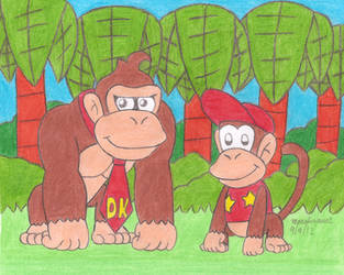 Donkey Kong and Diddy Kong