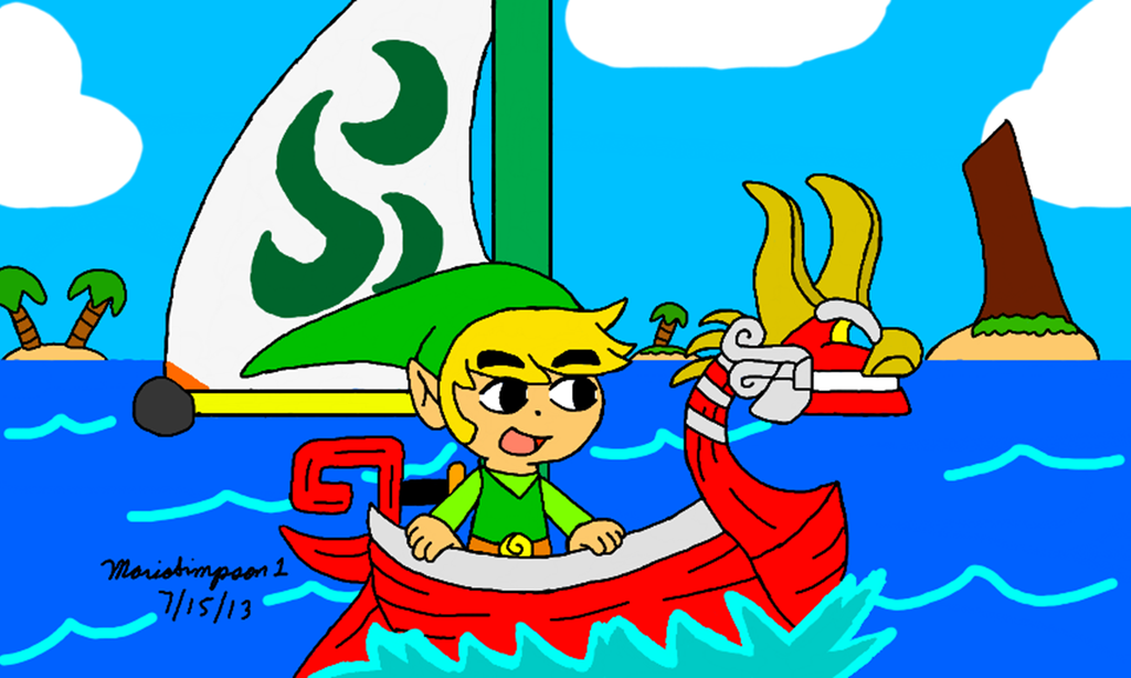 Link at the Great Sea