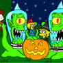 Halloween with Kang and Kodos