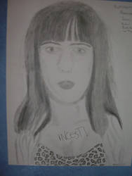  a sketch of kathleen hanna