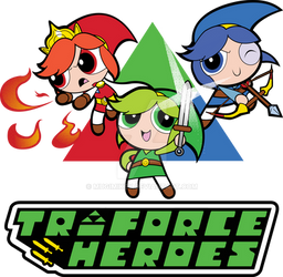 Triforce Heroes Powerpuff Girls Style