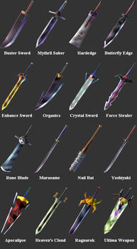 FF7 Cloud's Weapons