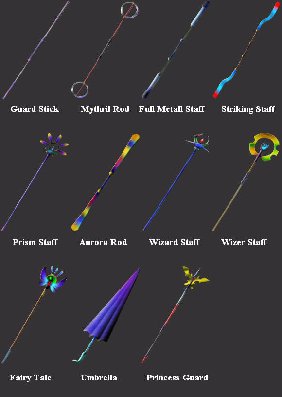 Ff7 Aeris Weapons By Soldier Cloud Strife On Deviantart