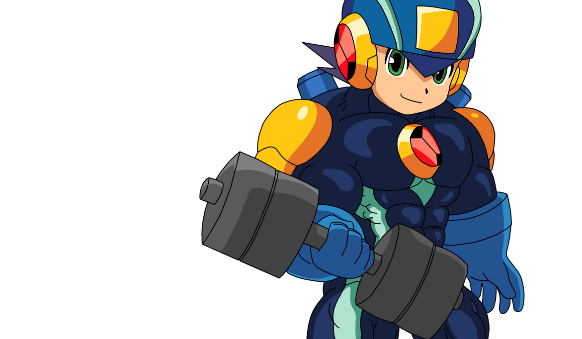 Commission: MegaMan NT Warrior by MuscleVisions on DeviantArt
