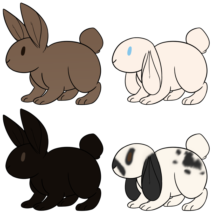 White Rabbit Reference Rabbit Refs by munchkinpups on DeviantArt