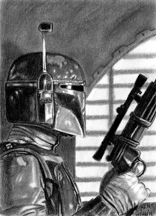 Boba Fett Sketch Card 2