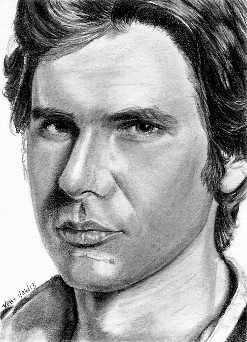 Han Solo Sketch  Card 01/26/2013