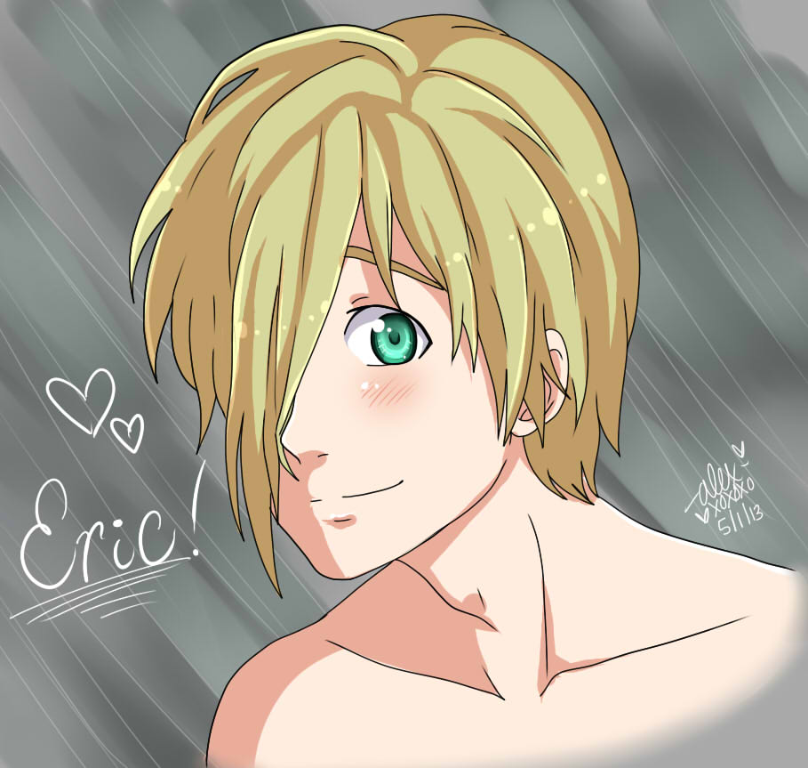 Eric Shirtless Smile Sketch