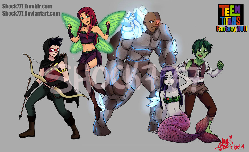 Teen Titans Fantasy AU by shock777