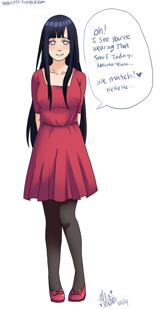 Hinata's red dress