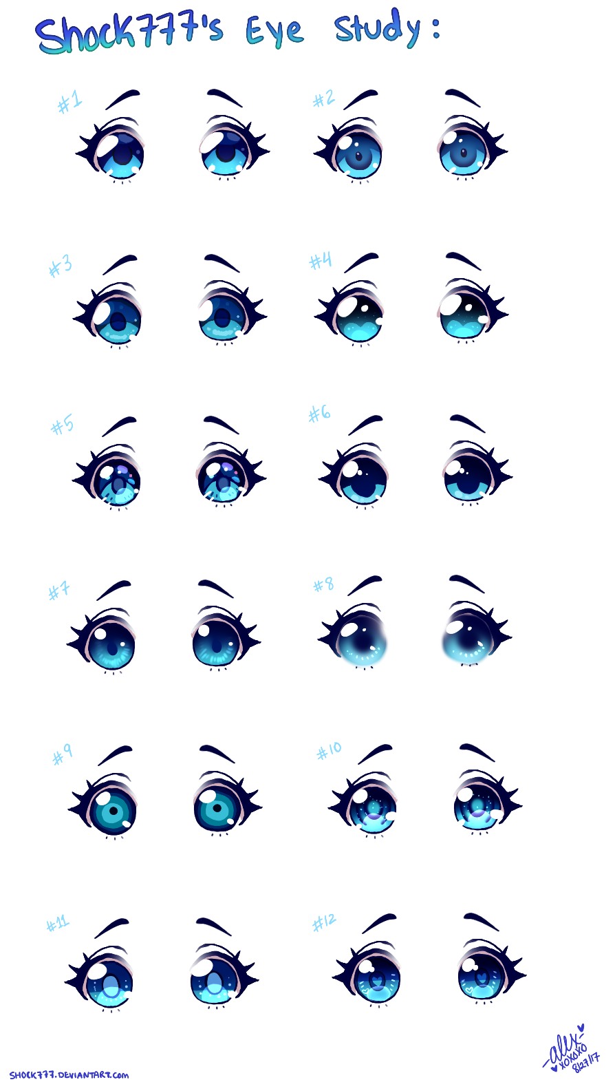 Eye Study/Reference by MangaTips-Com on DeviantArt