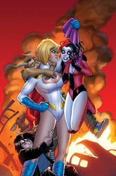 Harley Quinn and Powergirl 13