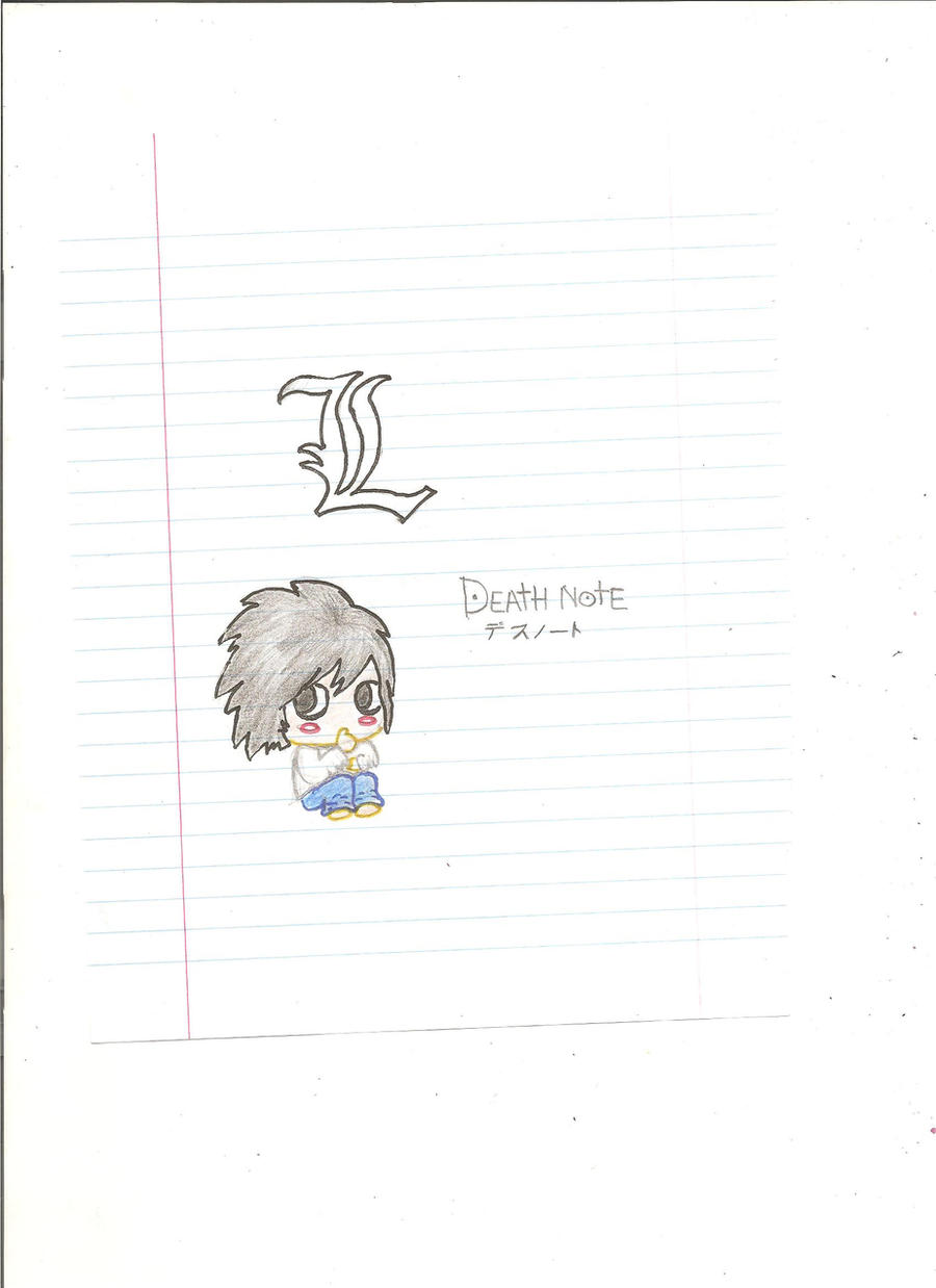 Chibi L Fron Death Note