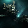 Beneath.