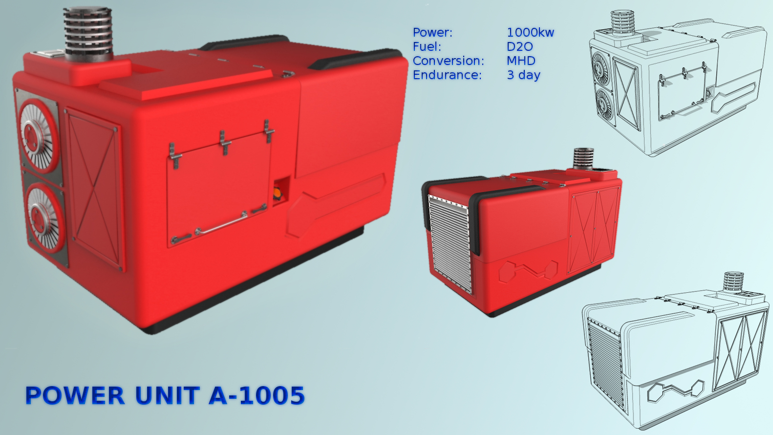 APU fusor industrial power unit A-1005