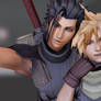 MMD zack and cloud selfie