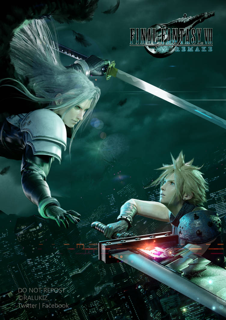 Final Fantasy 7 R Poster Render by Ralukiz on DeviantArt