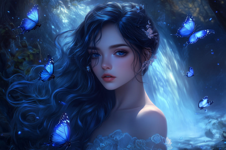 Magic Nymph Enchanted nymph in moonlit forest by AbstractPalette on DeviantArt