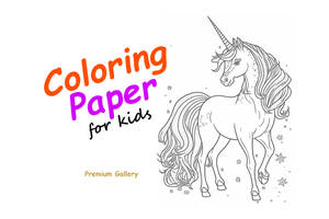 Coloring Paper For Kids Gallery Cover Design