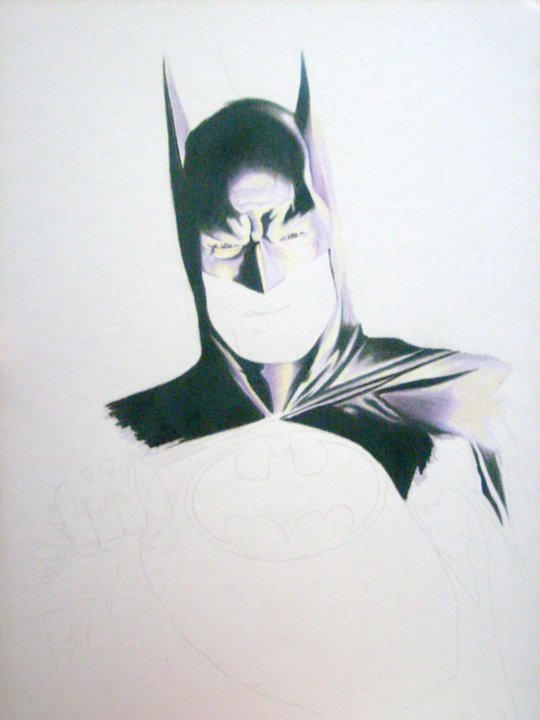 Batman Alex Ross - color pencil by TatiSammarone on DeviantArt