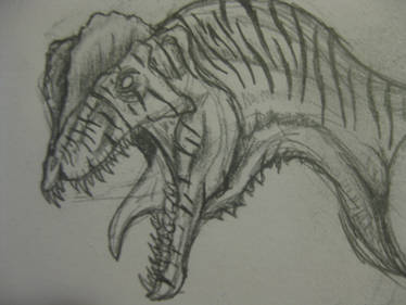 Dilophosaurus Head