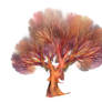 fractal tree 23 -  orange