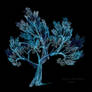 fractal tree 26 - blue