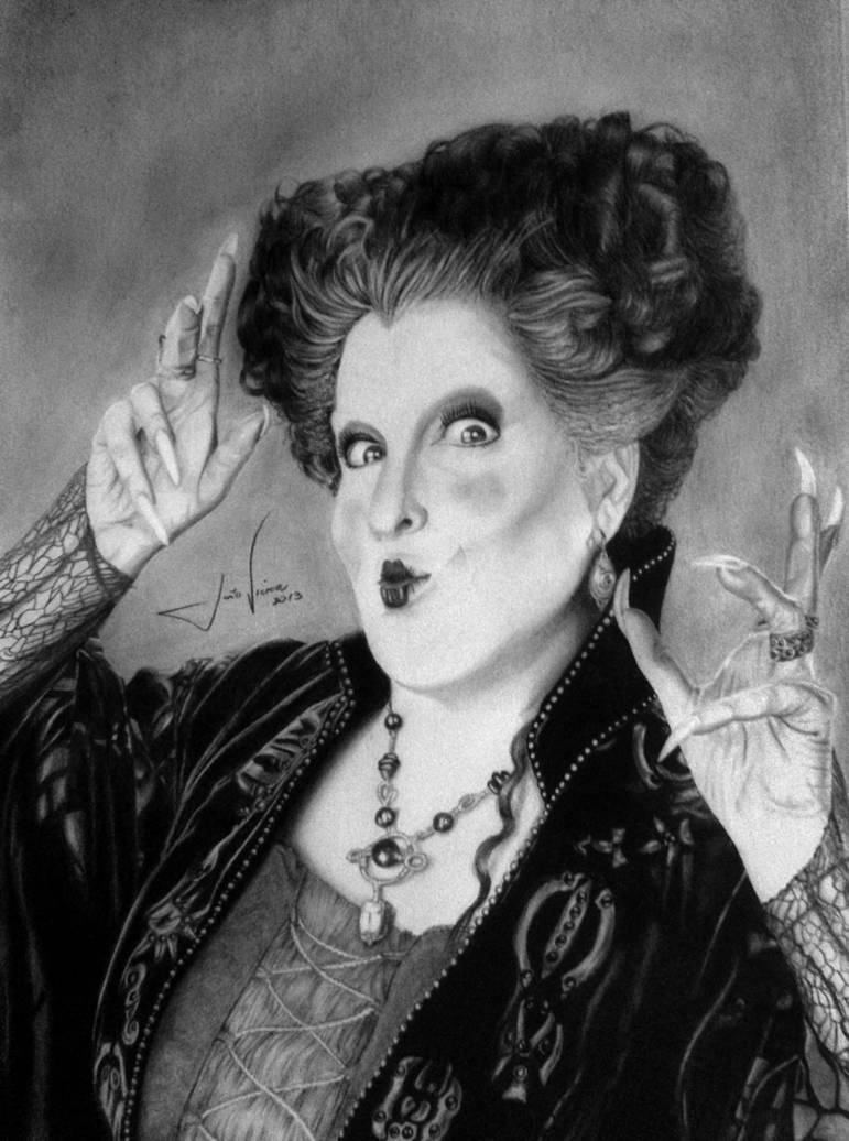Bette Midler as Winifred Sanderson Hocus Pocus! by joaovictorbastos