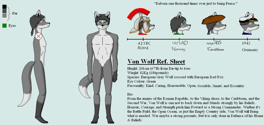 V Wolf Von Wolf Ref Sheet by NiegelvonWolf on DeviantArt