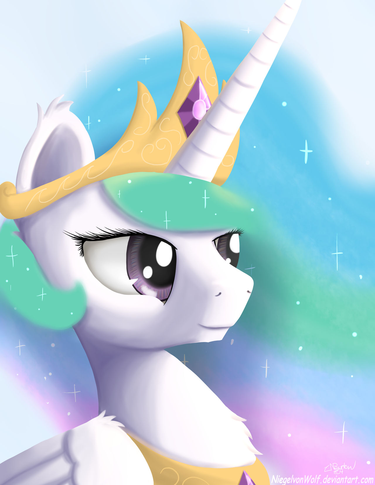 Royalty Portrait - Princess Celestia