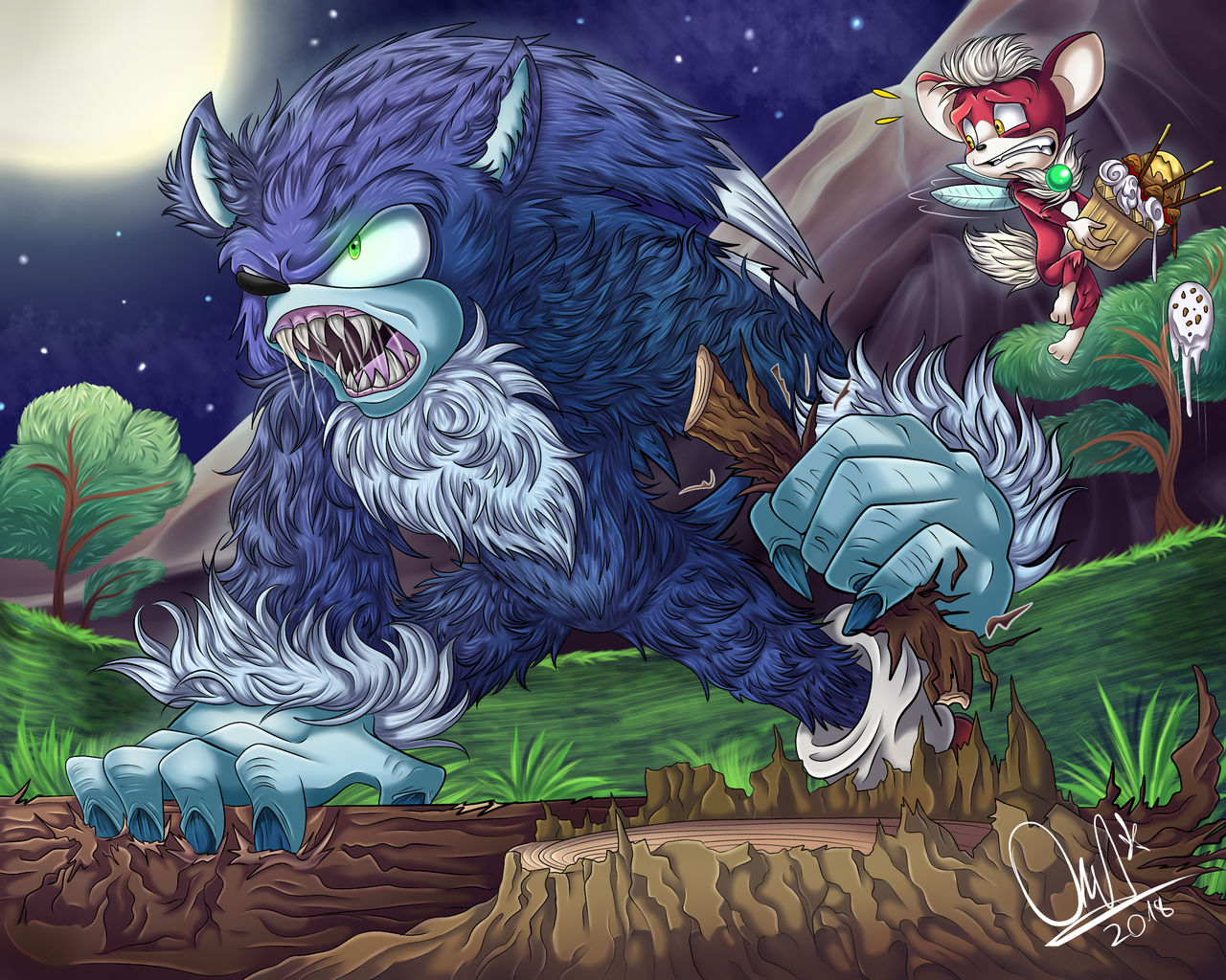 Werehog Rage by PhantomChips on DeviantArt