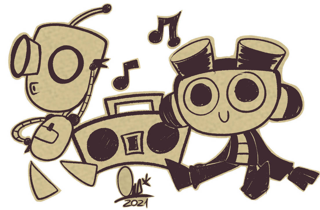 Doodle Raz And Gir by PhantomChips on DeviantArt