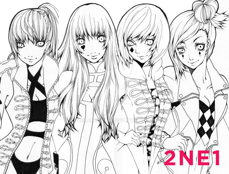 2ne1 Line Art