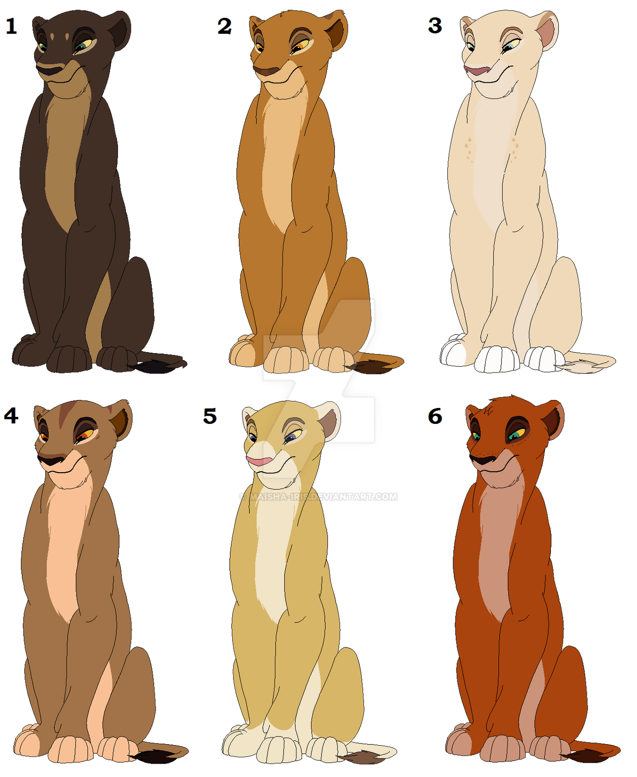 #1 Lioness adoptables (10 points each) CLOSED