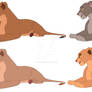 Lionesses - free adoptables CLOSED