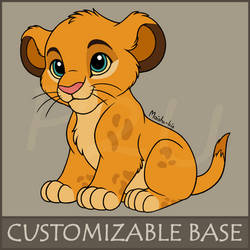P2U Baby Lion Base (Customizable)