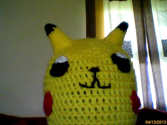 Crocheted Pikachu Hat