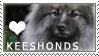 Keeshond Love Stamp by cloudrat