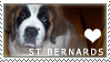Saint Bernard Love Stamp by cloudrat