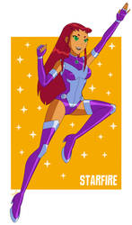 Starfire Rebirth costume