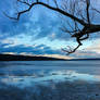 Winter Sunset over Cayuga Lake