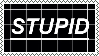 Simply stupid | stamp
