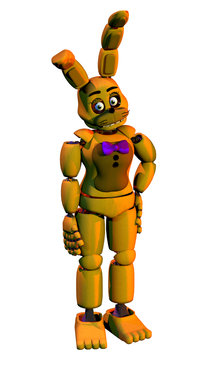 C4D/FNAF Springbonnie (Female version) by Yseya on DeviantArt