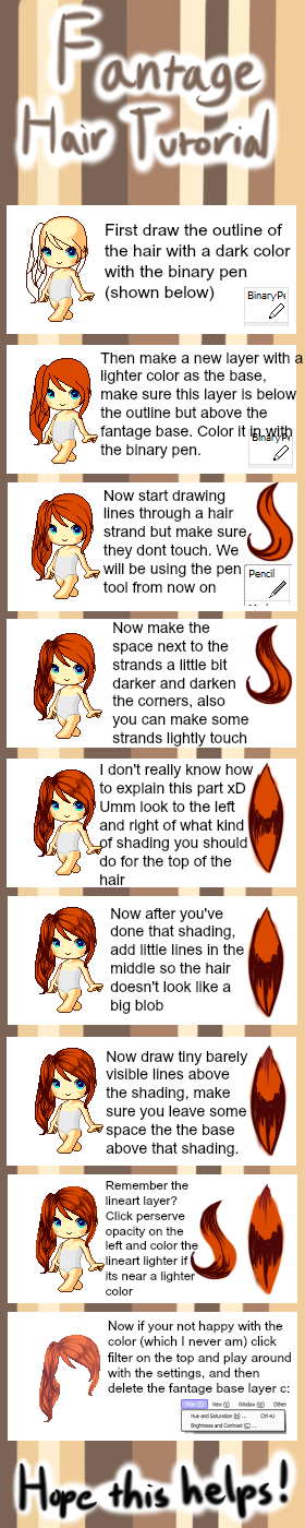 Fantage Hair Tutorial