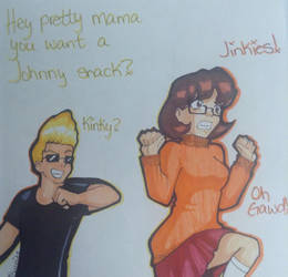 Johnny Bravo and Velma