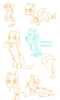 Applejack doodles