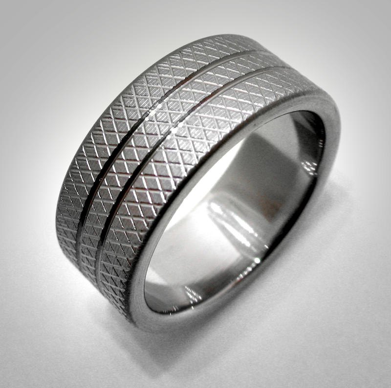 Knurled Stripe Ring