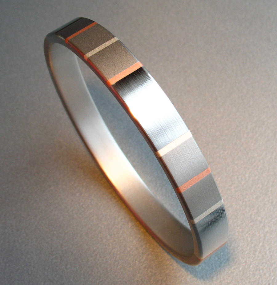 Striped Inlay Bangle