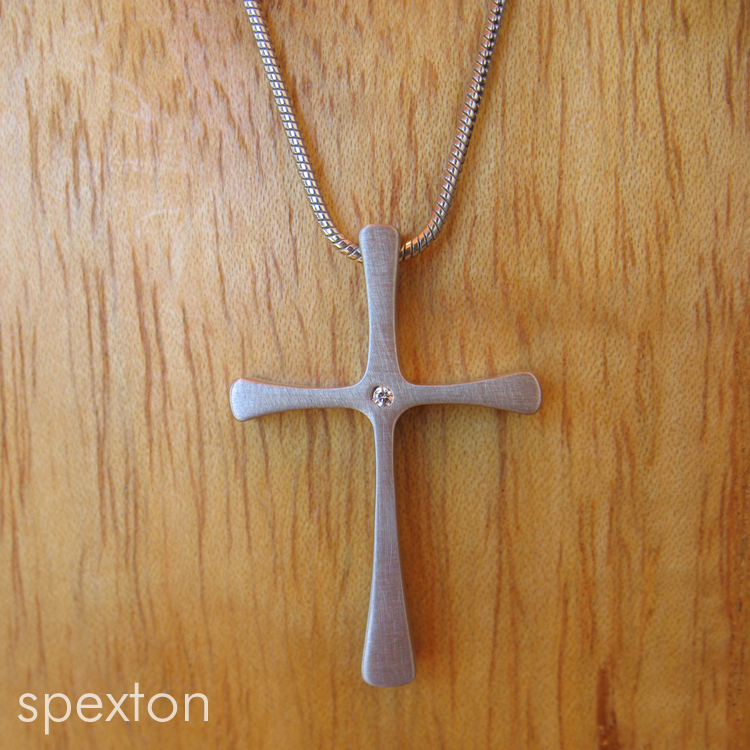 Stainless and Diamond Cross